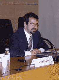 Arturo García Cobaleda en un acto profesional